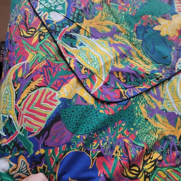 Vintage Jenny Kee Fish Doona Duvet Cover 87" x 68" - Picture 5 of 7